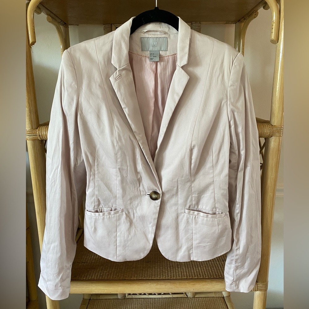 H&M Pale Pink Blazer